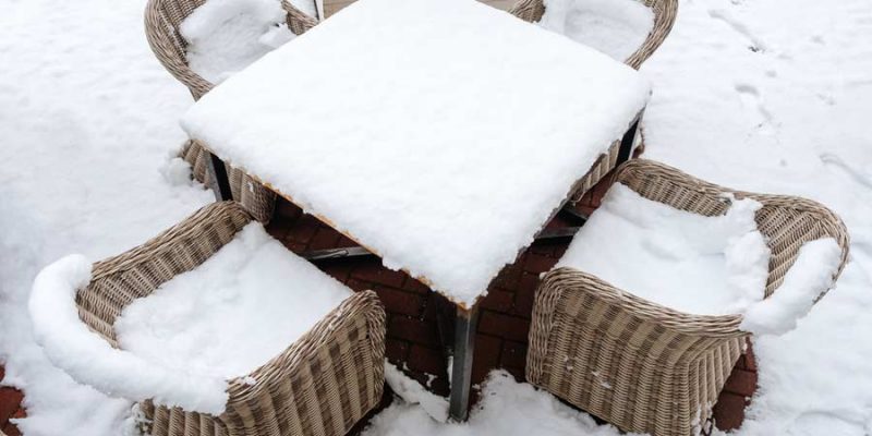 Rattan Gartenmöbel überwintern